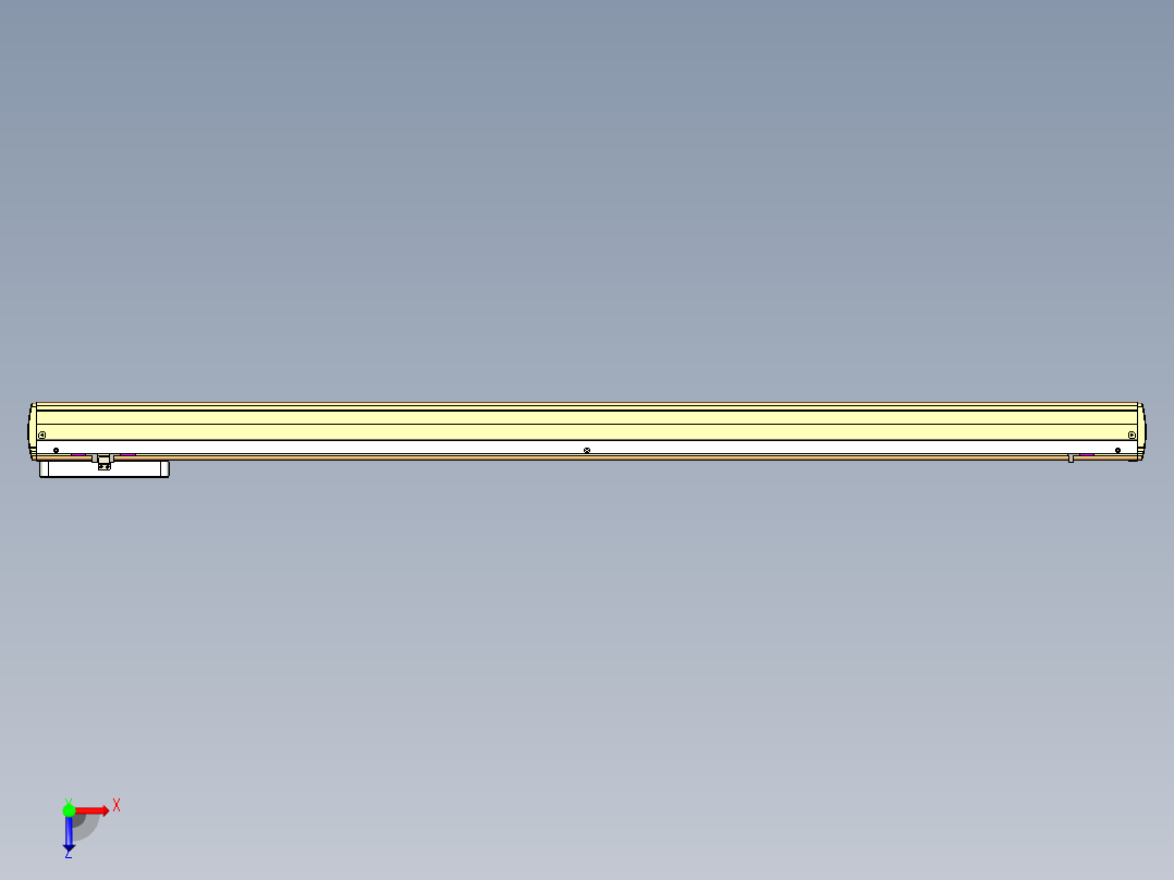 威洛博LC系列3d模型模组LC17E1Y-S1200俯视图
