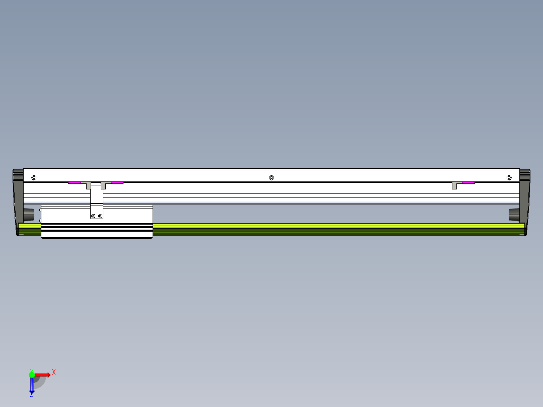 威洛博VL系列直线电机模组-VL22H2-S500俯视图
