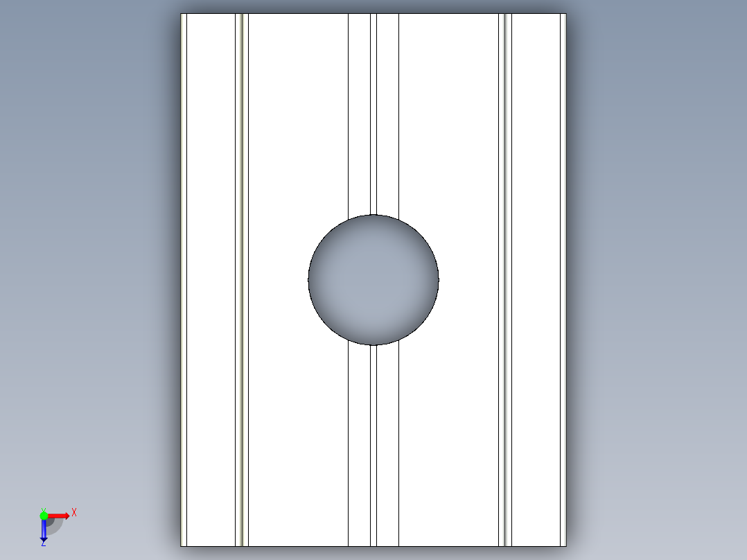 型材-BR 8 SLOT M5 SPRING BLOCK KJN俯视图