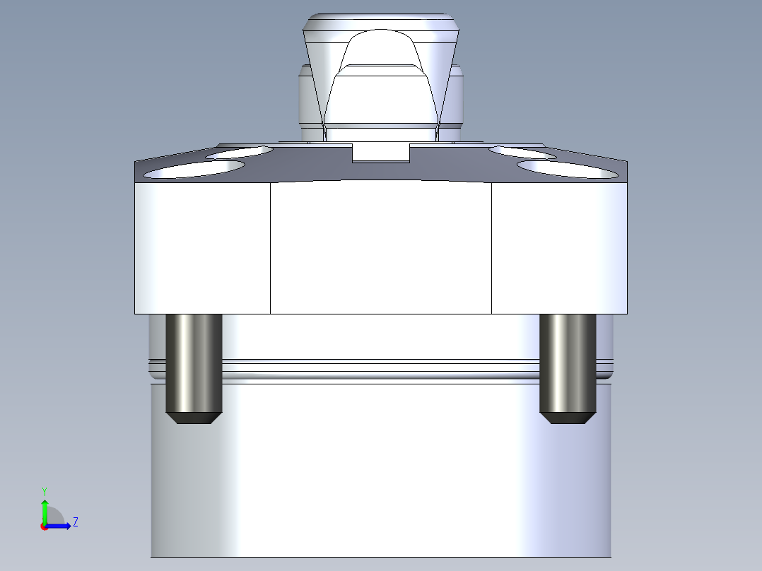 KOSMEKSFH2150-G多系列多零件图纸模型左视图