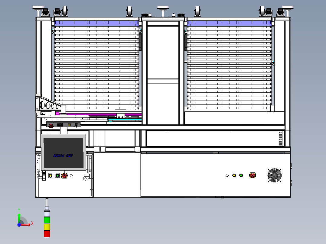 导光板搬运设备（sw20看编辑+工程图+BOM）前视图