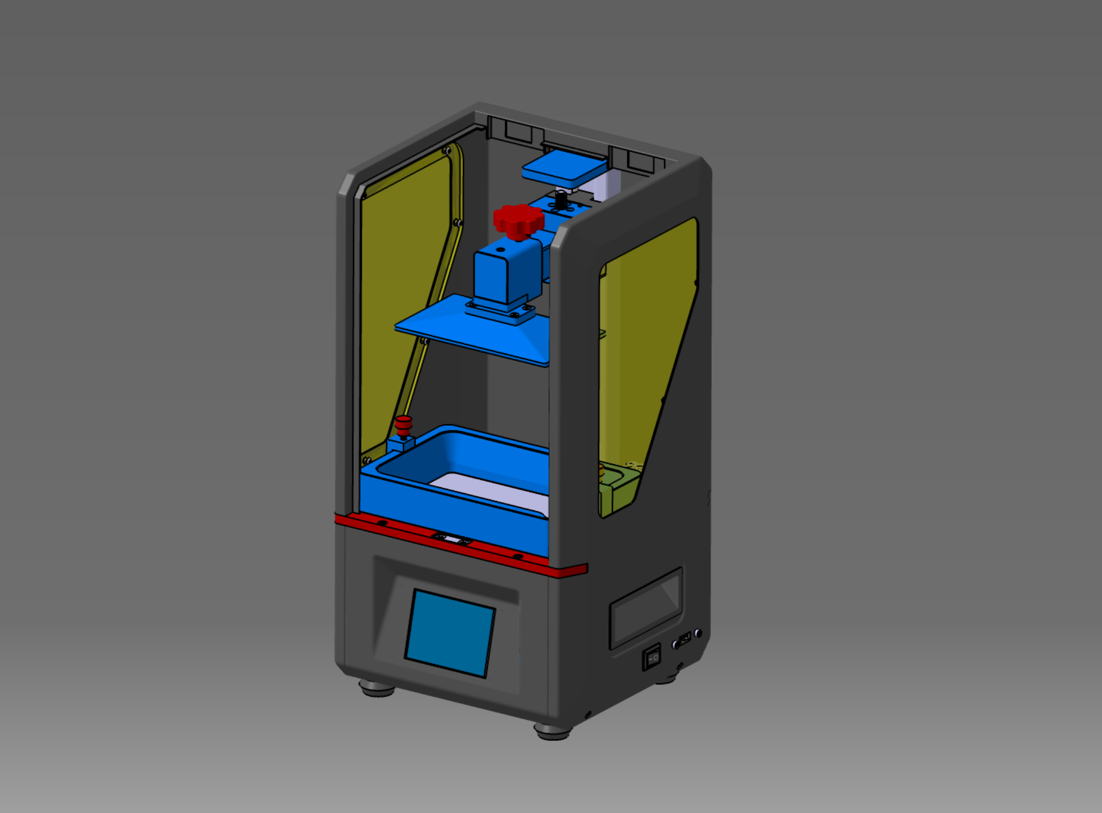 Photon LCD光固化3D打印机模型3D图纸 STP格式