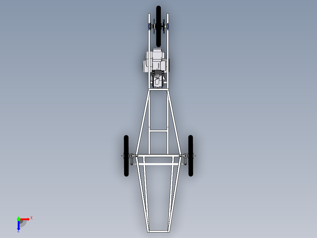 新型节能车结构设计-三维图658419==250xiaol俯视图