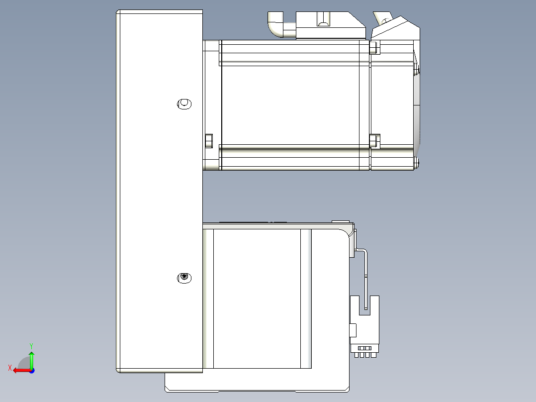 同步带全封闭直线模组TPA-HCB-85D-90-L350-LU-C-P20-N3后视图
