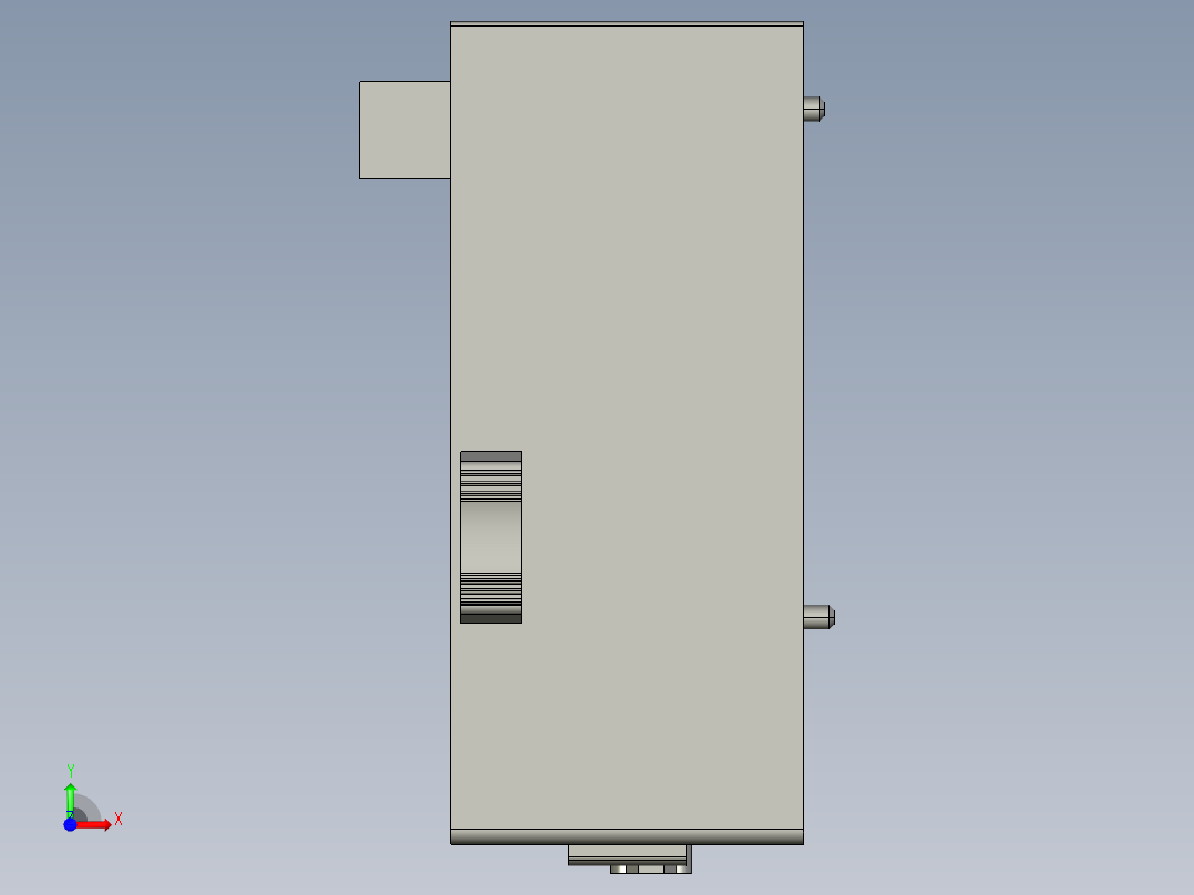基恩士KV-L20R_kc图纸模型前视图