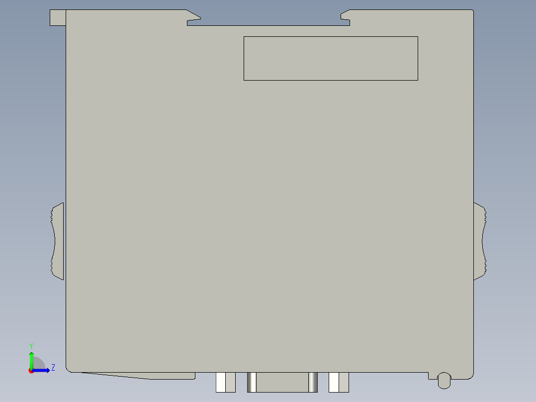 基恩士KV-L20R_kc图纸模型左视图