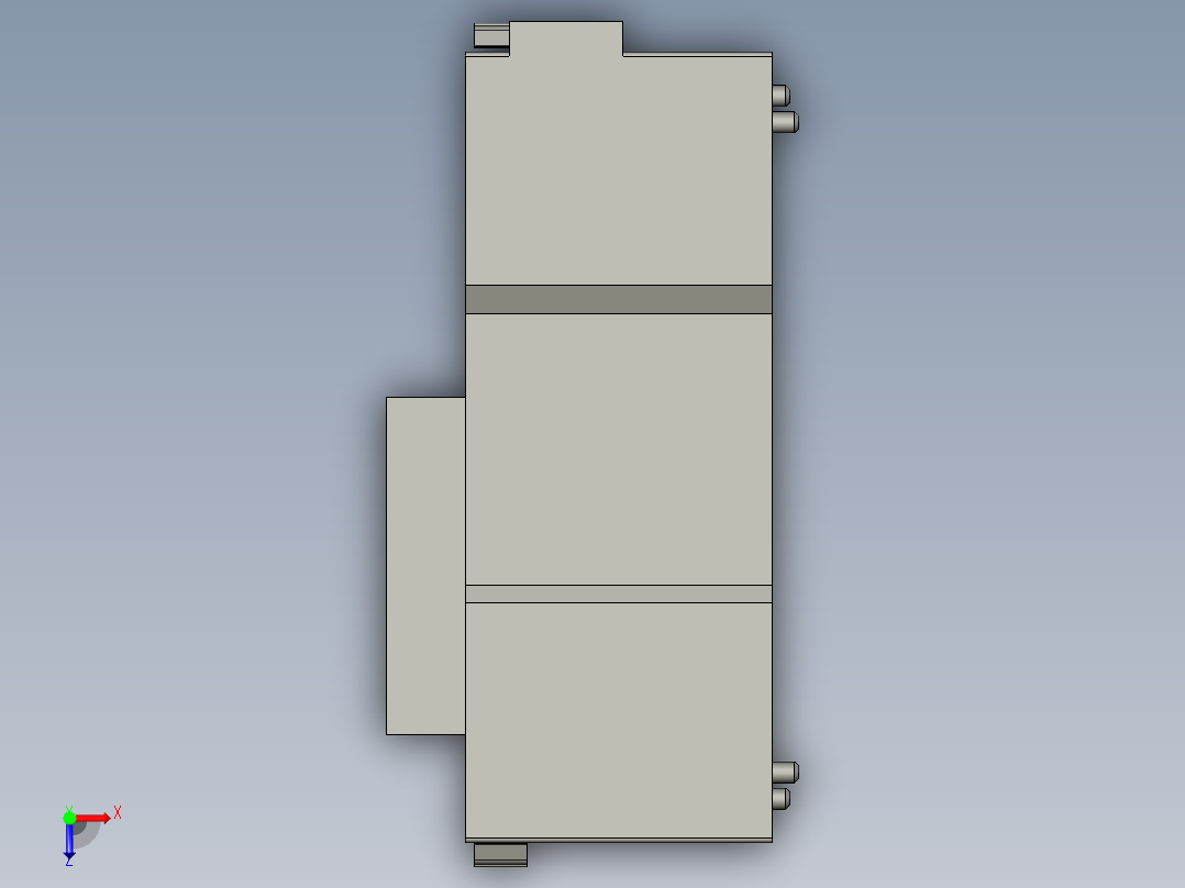 基恩士KV-L20R_kc图纸模型俯视图
