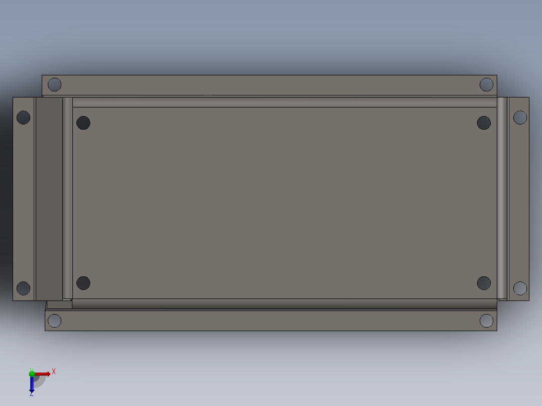 气缸单作用斯特林发动机-sw俯视图