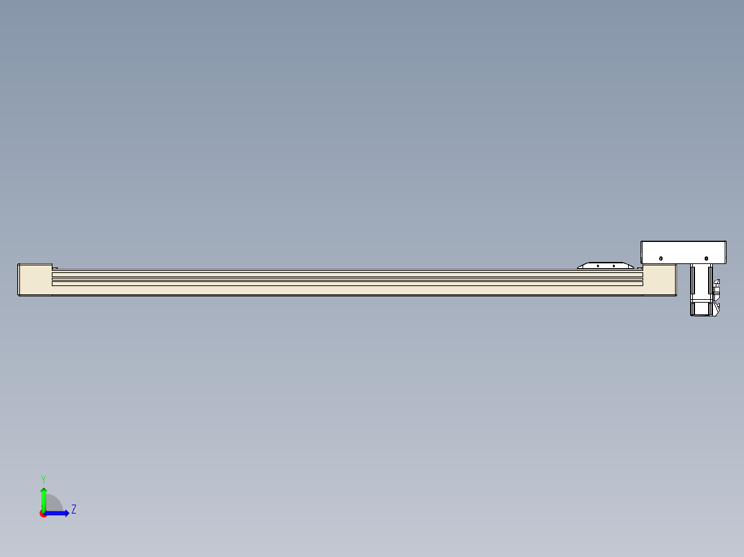 同步带全封闭直线模组TPA-HCB-65S-90-L900-M-Y-P10-N3左视图