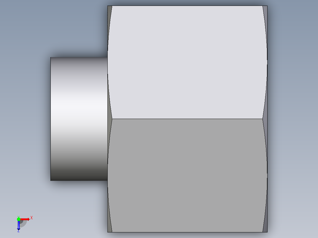 卡套式工业通用硬管接头EO_Blanking_plug_with_nut_for_cones_VKAM12LCF俯视图