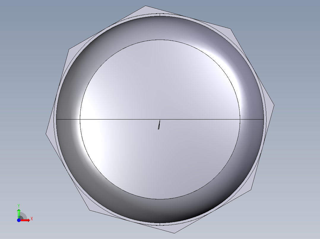 5CFV BSP螺纹端盖前视图
