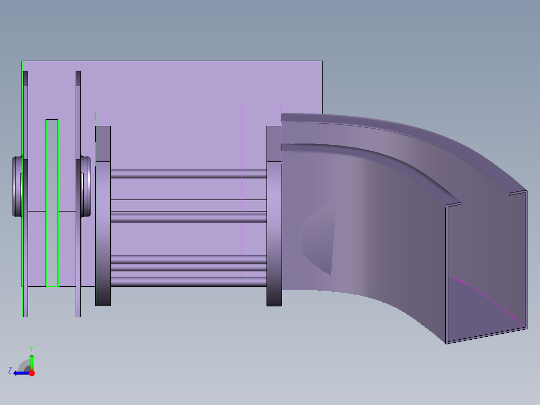 多功能新型制装器右视图
