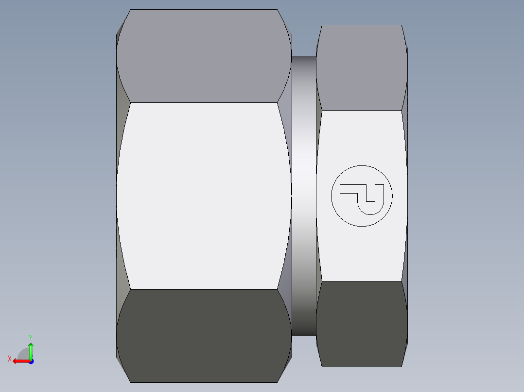 卡套式工业通用硬管接头EO_Blanking_plug_for_tube_ends_ROV38ZSCF后视图