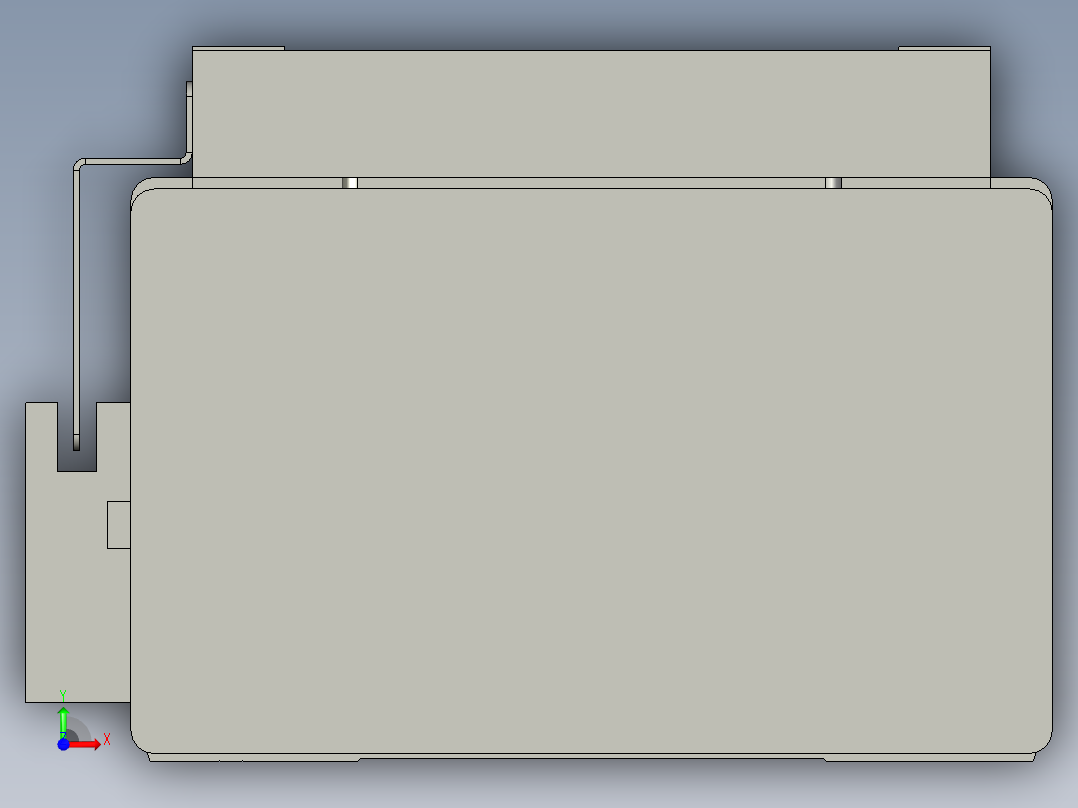 直线模组WG-LHC12-S500-M设计图纸前视图