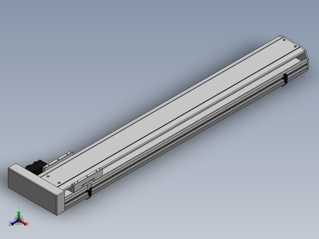 精密模组MY170-T10-1050L-BR-P75B-C4-C正等轴测图