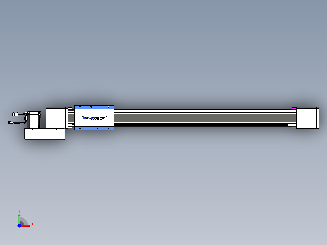 威洛博LB.GB同步带传动--欧规系列GB8-L96-S800-BL-P40前视图