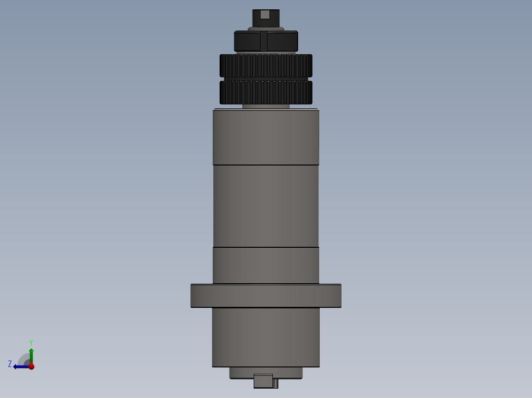 6000rpm bt30 自动换刀主轴右视图