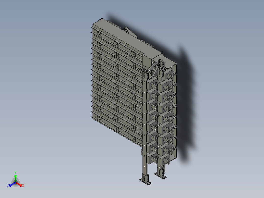ABB ZLBM123 连接 BB + 测量变压器 400A正等轴测图
