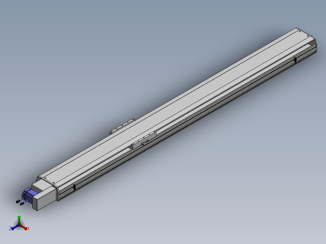 精密模组MT220-L150-2200-R-M75-C4正等轴测图