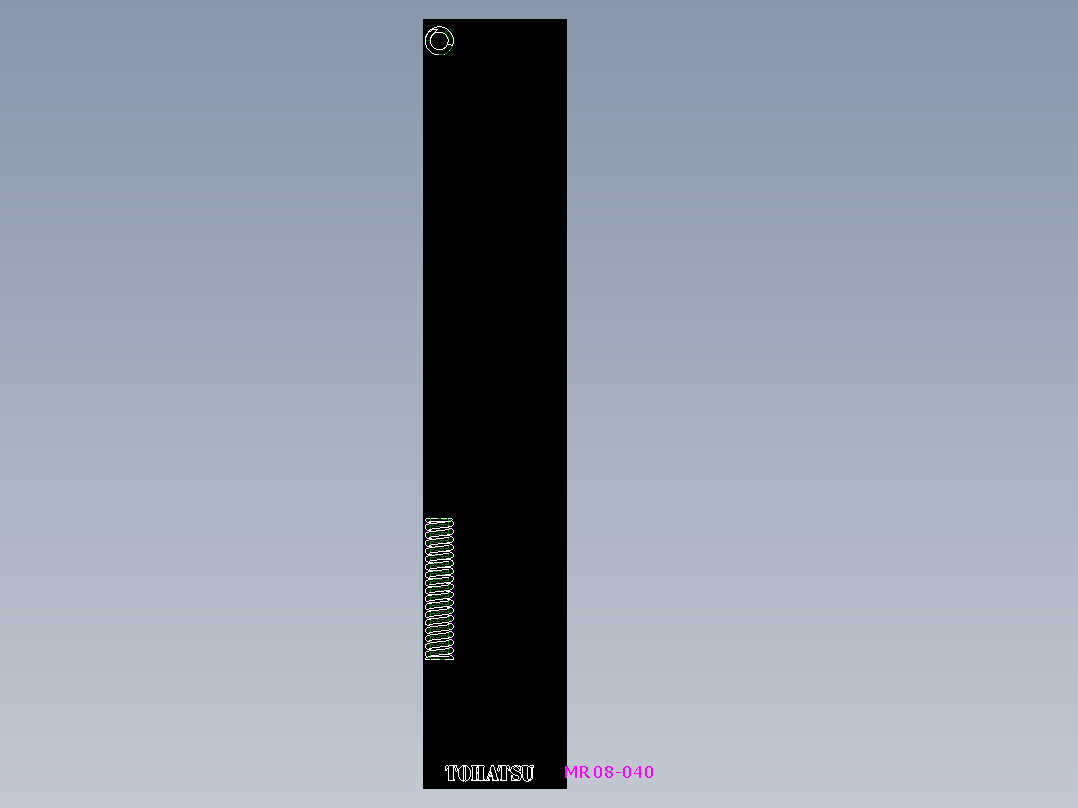 圓線彈簧(24%壓縮量)MR-2D多系列多零件图纸模型