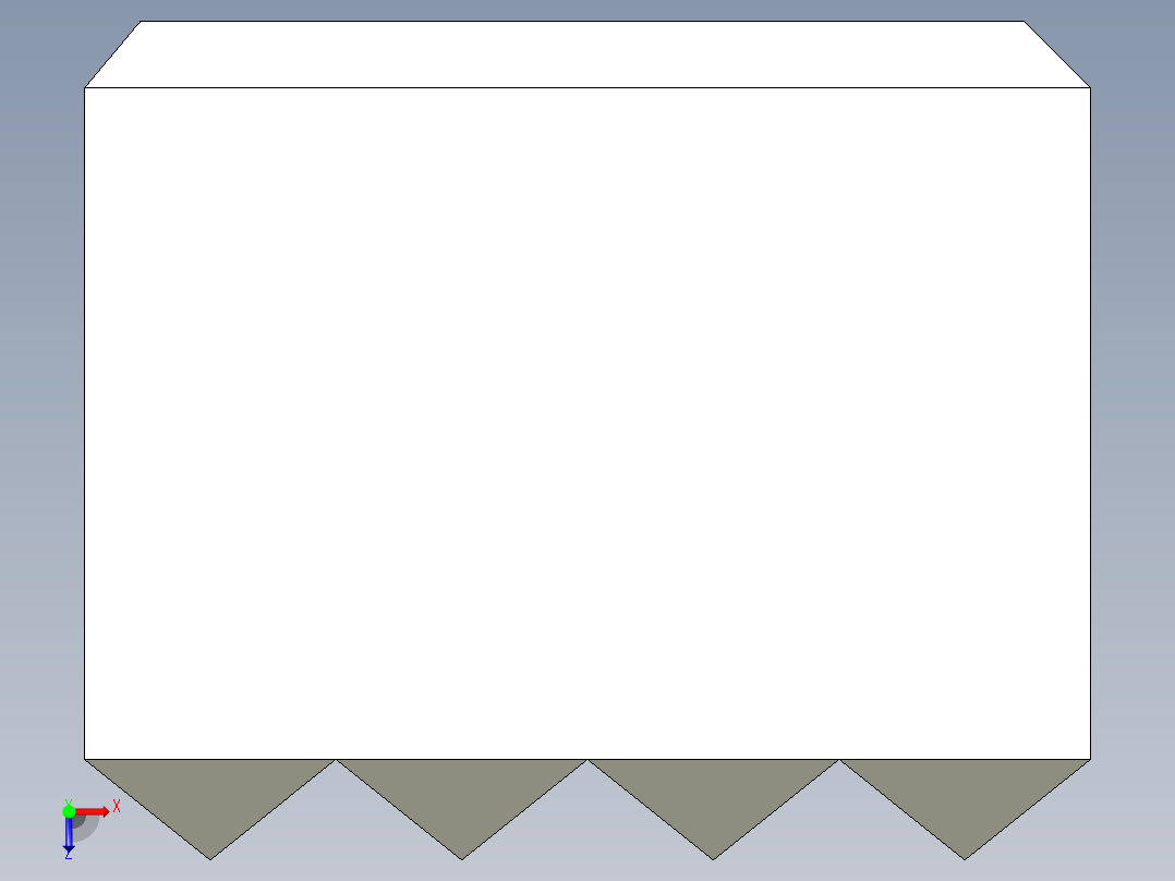 夾爪(方型)2262-3D多系列多零件图纸模型俯视图