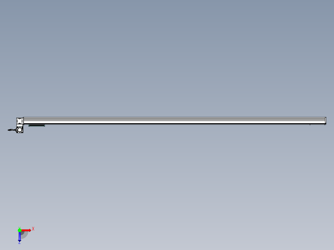 威洛博VBC同步带传动一无尘环境VBC14-L45-S2750-BLU-ZP40-C3俯视图
