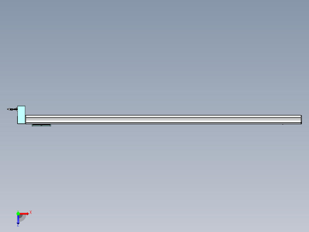 威洛博VBC同步带传动一无尘环境VBC14-L45-S2050-BRD-ZP40-C3俯视图