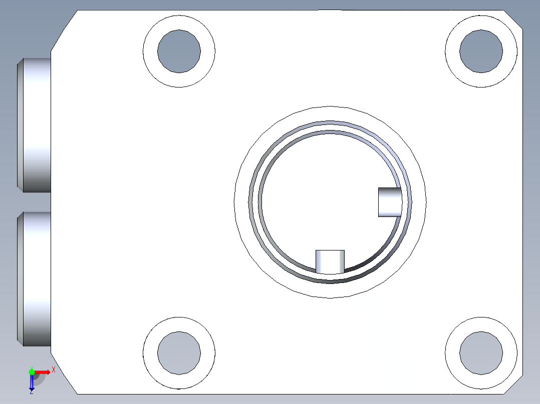 KOSMEKLHA0360-CL-F多系列多零件图纸模型俯视图