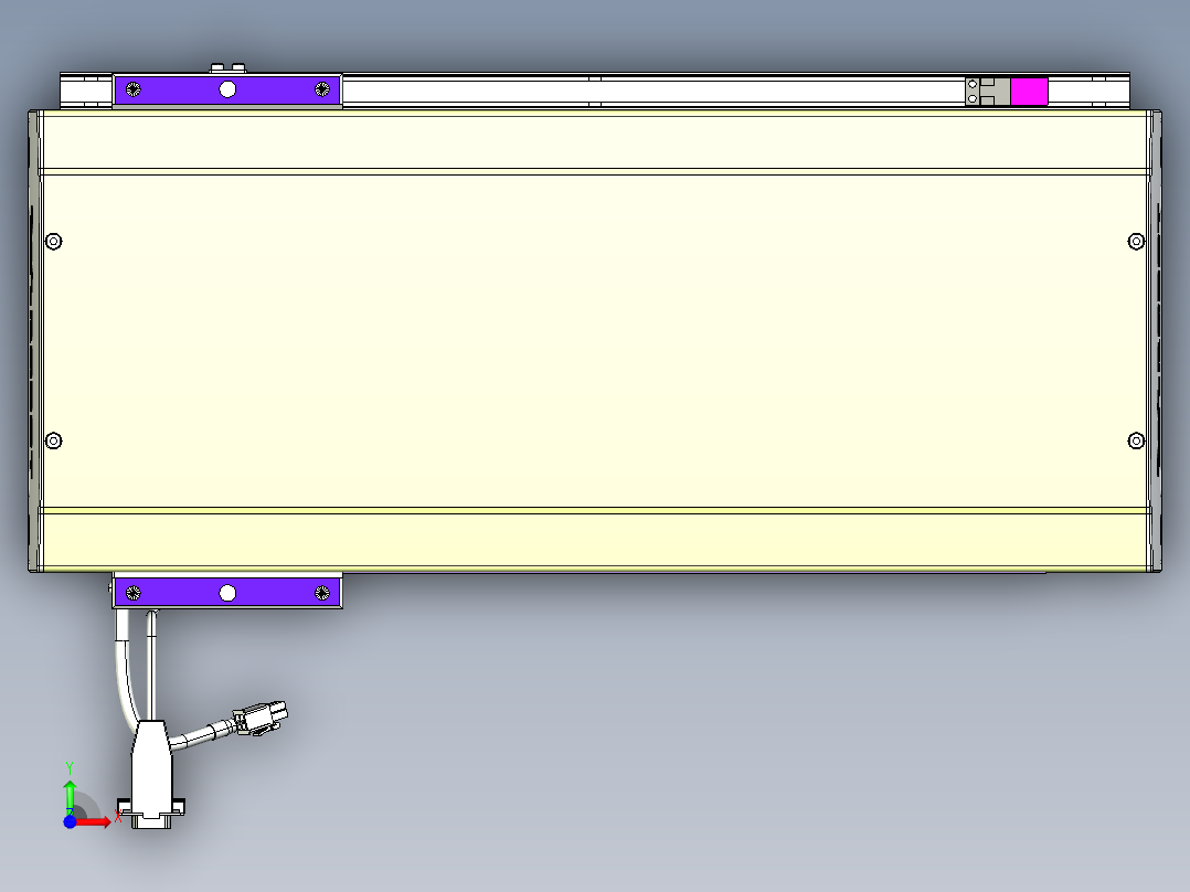 威洛博VL系列直线电机模组-VL22H1-S350前视图