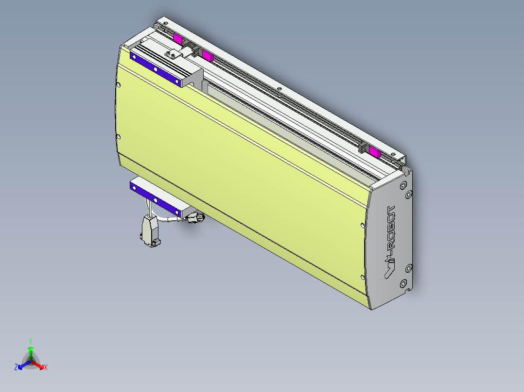 威洛博VL系列直线电机模组-VL22H1-S350正等轴测图