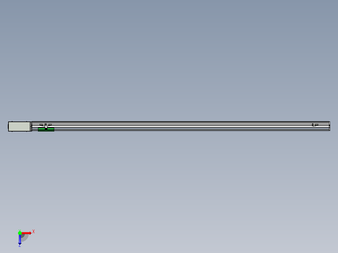 同步带滑台-半封闭B10H-L45-S1800-R-P40-D3俯视图