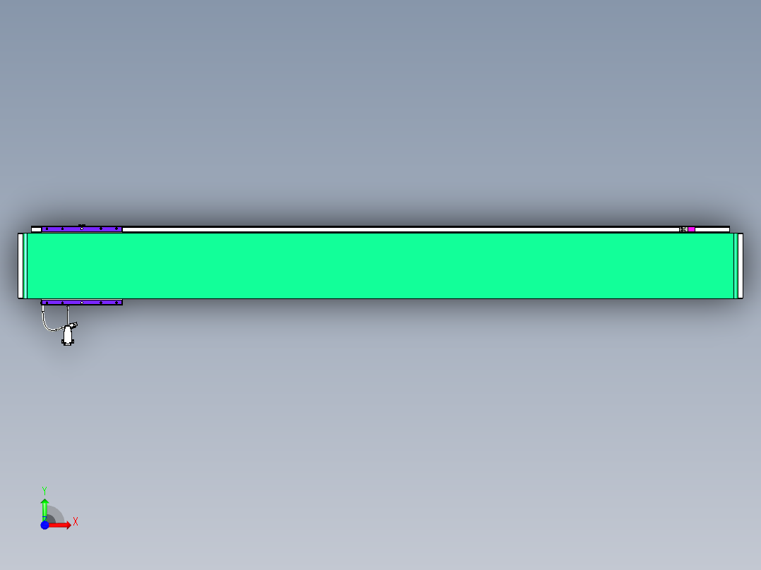 威洛博VL系列直线电机模组-VL17E3-S1550前视图