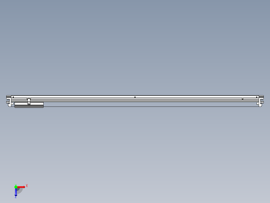 威洛博VL系列直线电机模组-VL17E3-S1550俯视图