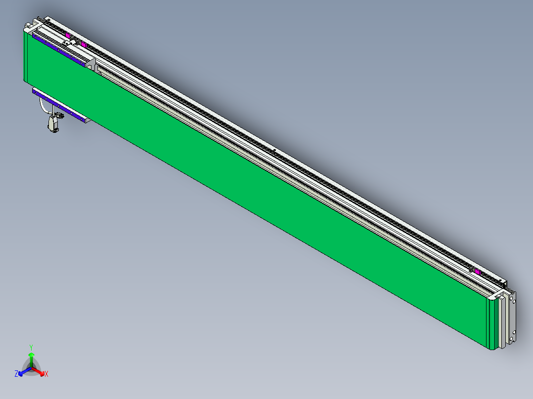 威洛博VL系列直线电机模组-VL17E3-S1550正等轴测图