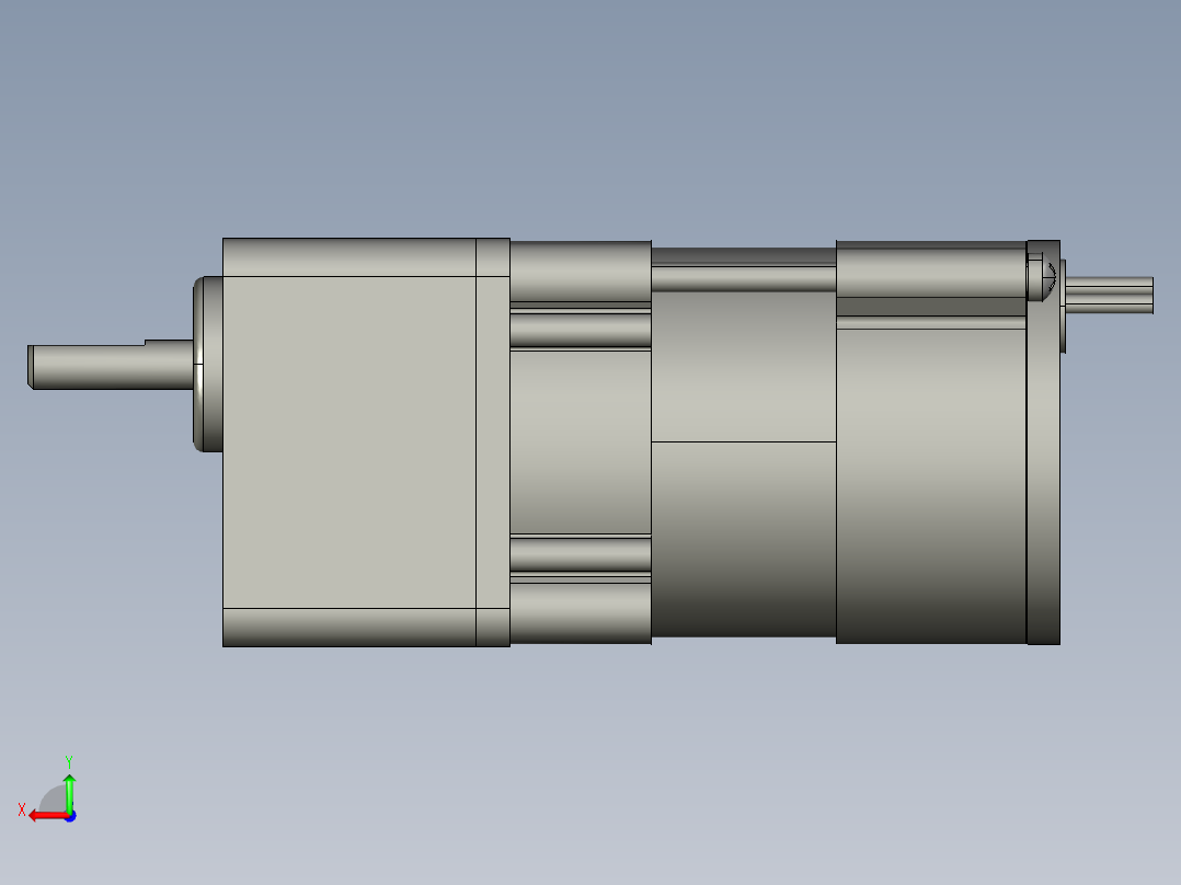 M41A1G4L+M4GA3F微型齿轮调速马达后视图