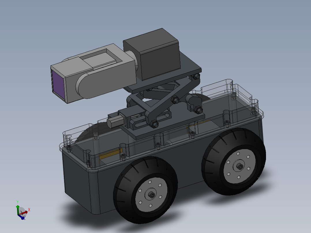 剪式升降云台管道检测<span style='color: red'>机器人</span>