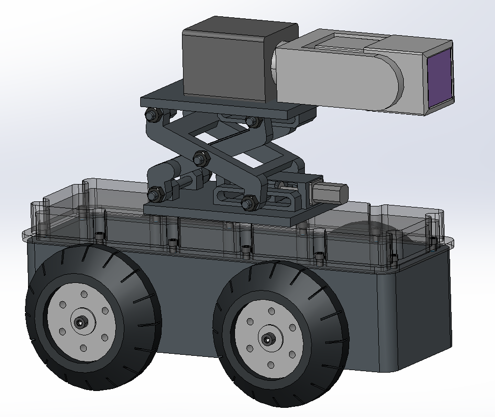 剪式升降云台管道检测机器人
