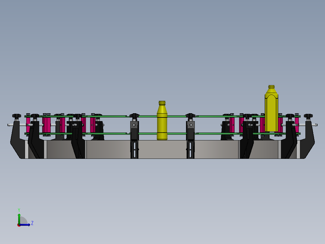 输送机导轨左视图
