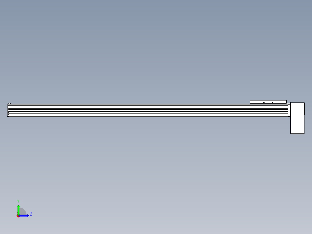 同步带全封闭直线模组TPA-HCB-120D-90-L1100-LP-C-P40-N3左视图