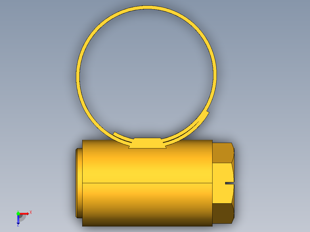 倒齿式工业管接头Stainless Steel Worm Drive Clamp 97HC-3俯视图