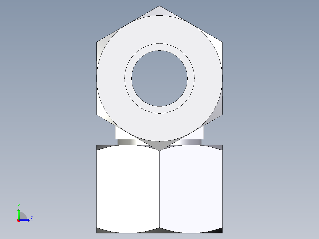 卡套式工业通用硬管接头EO_Swivel_nut_branch_tee_ET15ZL71左视图