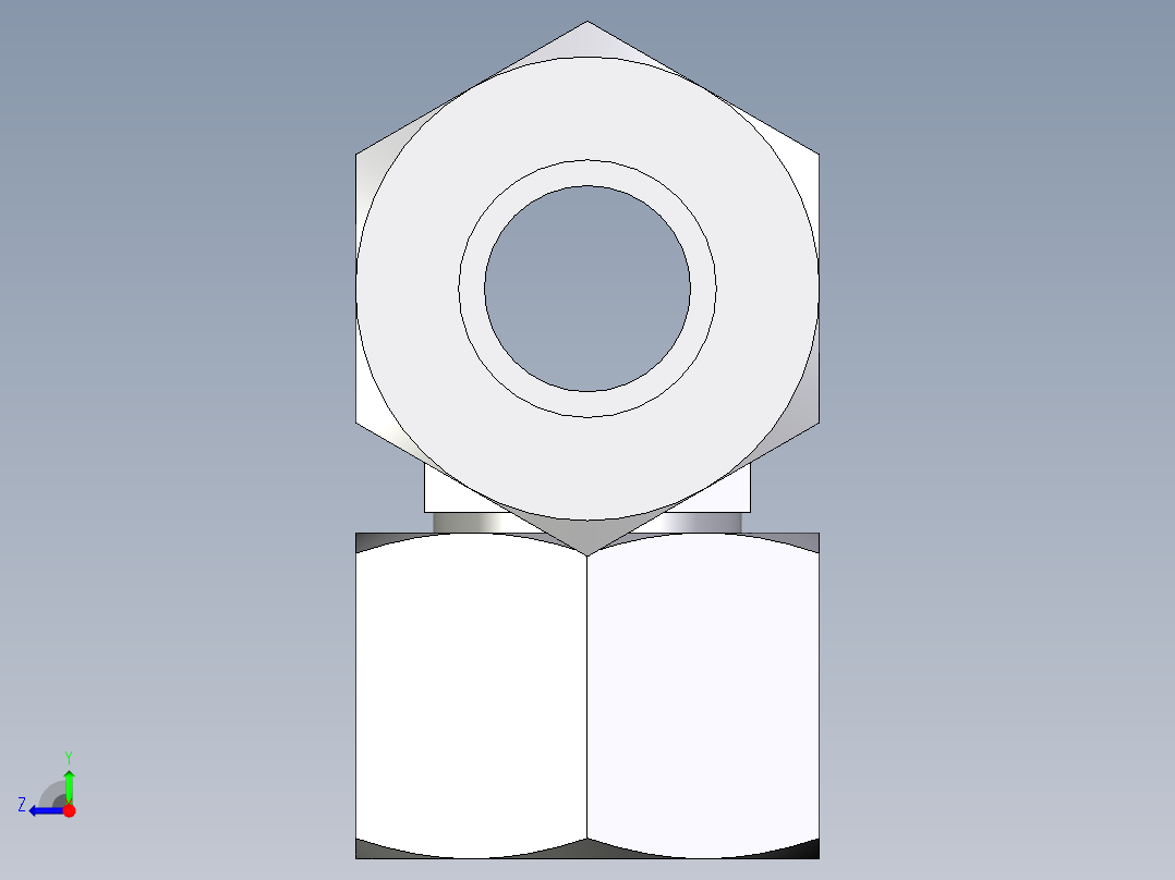 卡套式工业通用硬管接头EO_Swivel_nut_branch_tee_ET15ZL71右视图