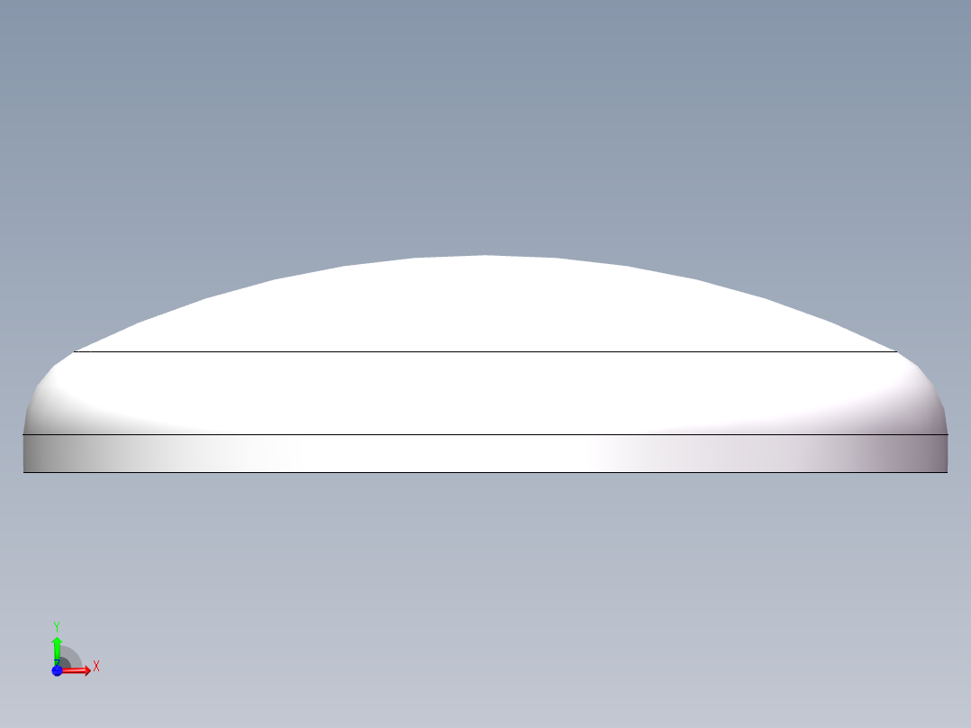 THB碟形封头DN600前视图