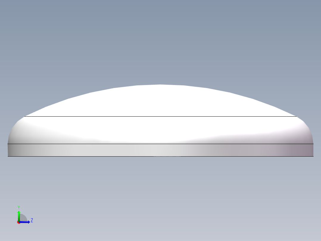 THB碟形封头DN600左视图