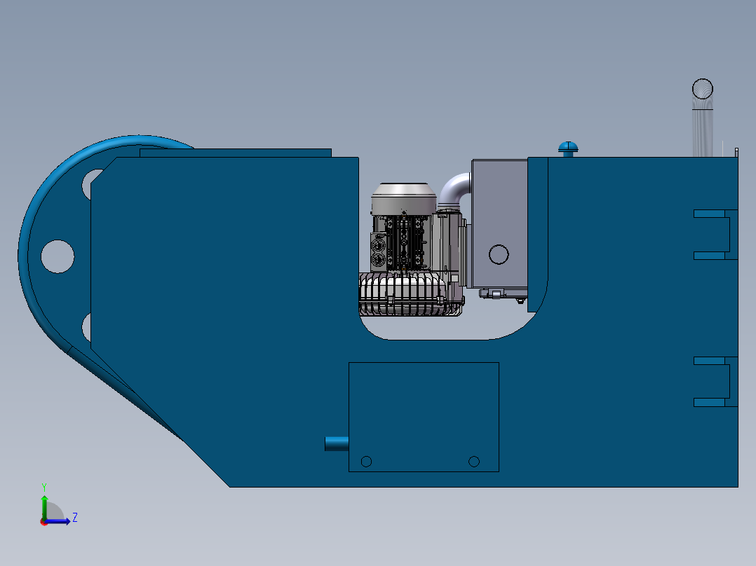 2023.02月-冲压废料收集装置sw18可编辑左视图