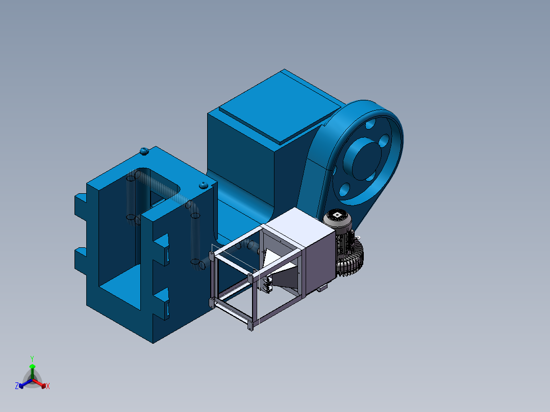 2023.02月-冲压废料收集装置sw18可编辑正等轴测图