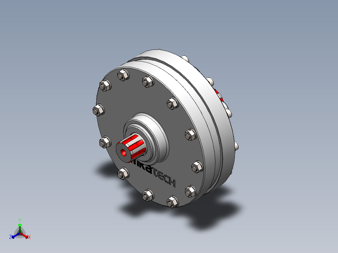 Planetary gear concept行星齿轮传动3D数模图纸 Solidworks设计正等轴测图