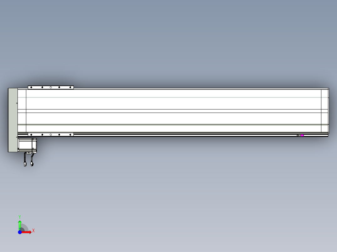 VF丝杆传动-一般环境VF27-Lxx-C-S1450-BL-ZP75-C3前视图