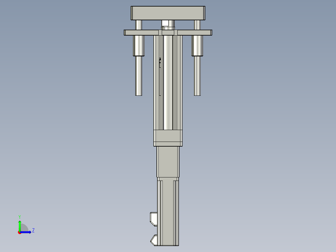 12VZ电动缸-VZ5D-S50-BC左视图