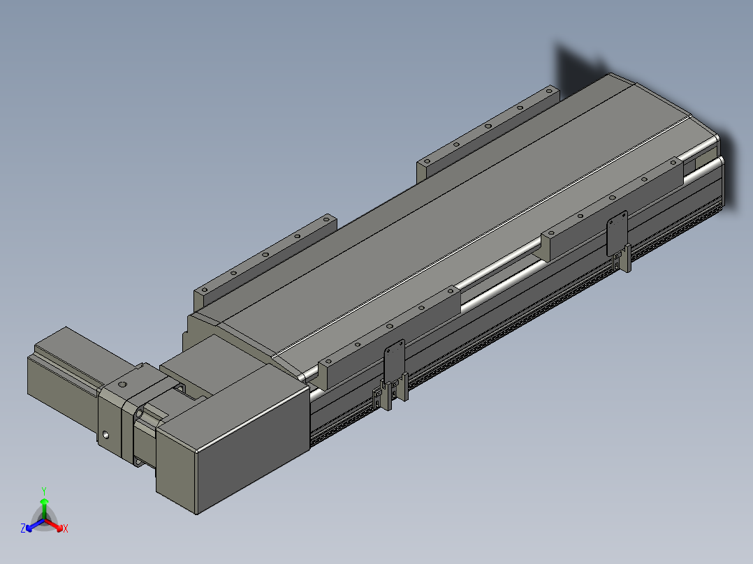 直线模组LHB21-L40-S350-BR设计图纸